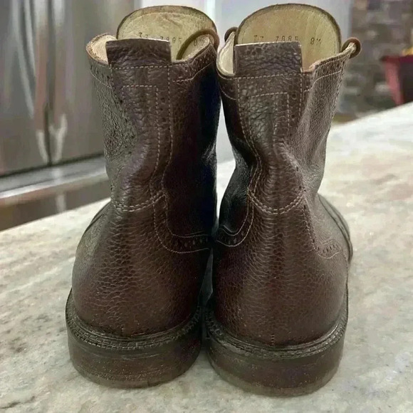 Kenneth Cole Vintage Brown Leather Lace Up Boots - Picture 4 of 15